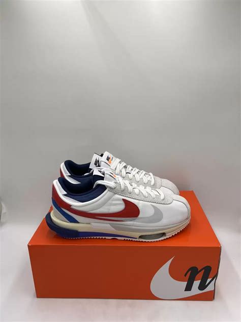 nike schuhe weiß rot blau|Nike Zoom Cortez SP Sacai weiß rot blau .